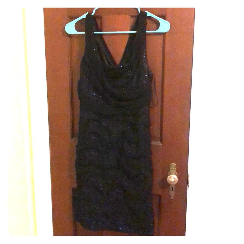 Black shear dress